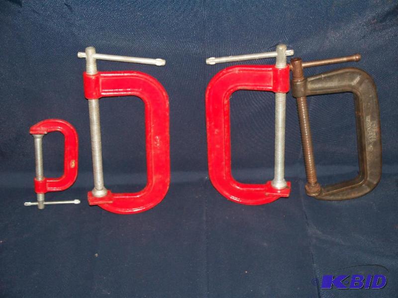 lot 34 image: 4 C-CLAMPS...