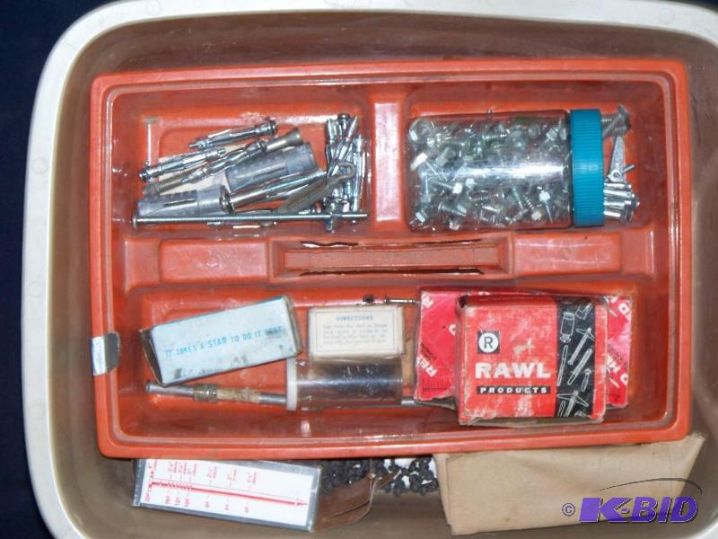 lot 66 image: BOX OF BOLTS,SCREWS ETC....