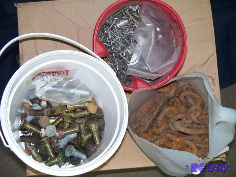 lot 67 image: BUCKETS OF NUTSBOLTS...