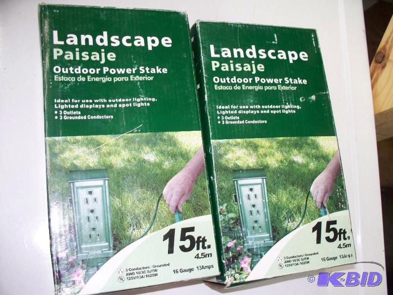 lot 82 image: Landscaping outdoor power stakes &q...