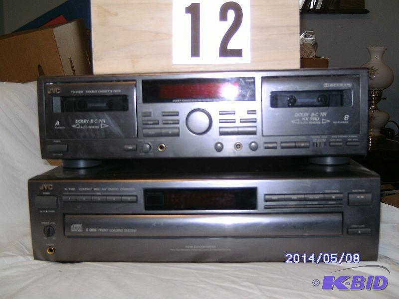 lot 12 image: Stereo Components - JVC brand Dual...