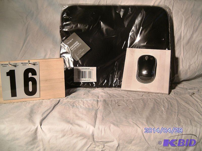 lot 16 image: Laptop Neoprene Sleeve & Wirele...