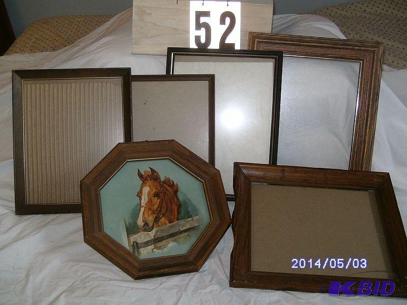 lot 52 image: Picture frames - five 8" x 10&...