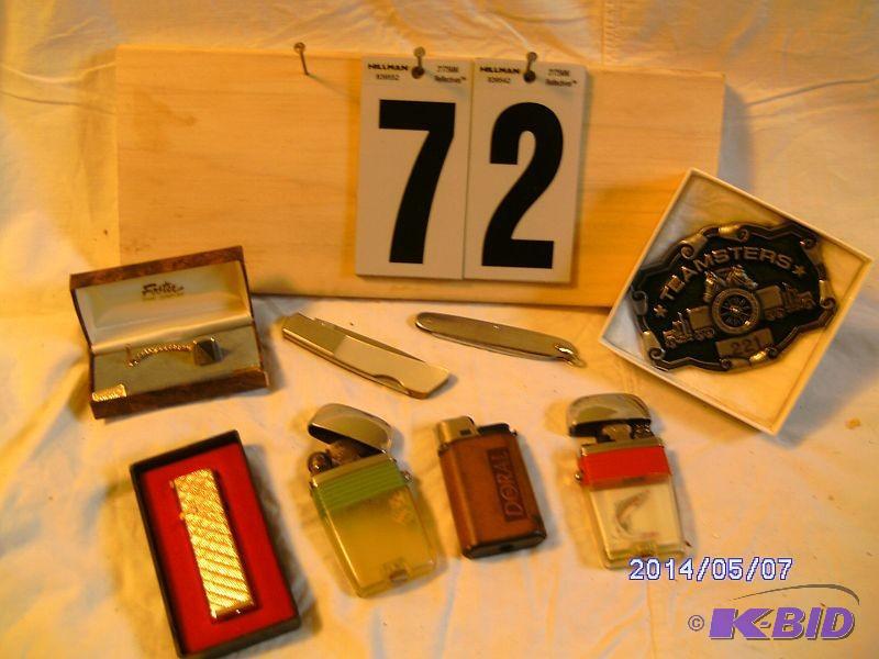 lot 72 image: Vintage Scripto Butane lighters (4)...