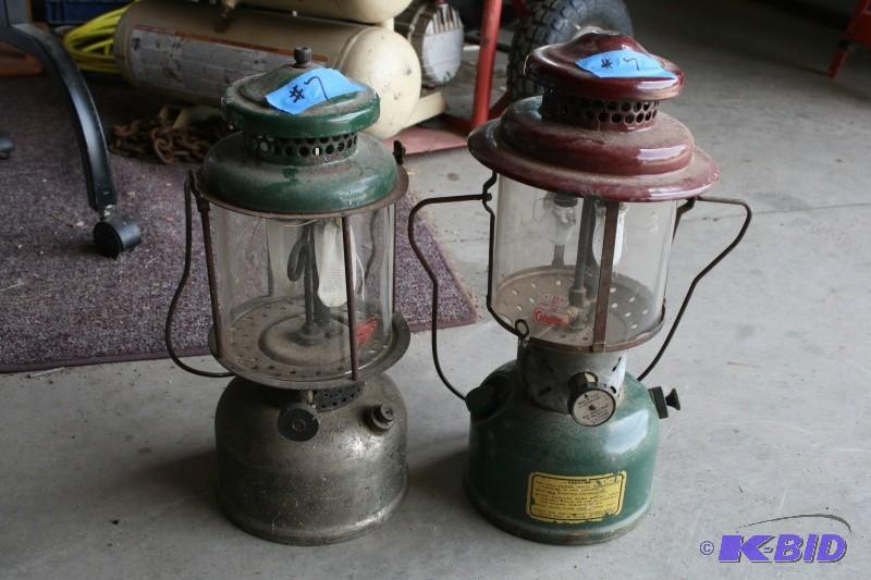 lot 81 image: 2 - old Coleman Lanterns...