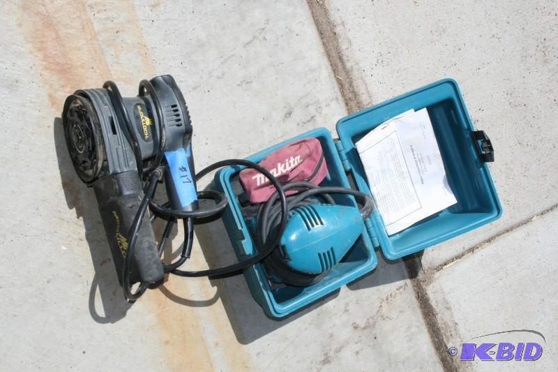 lot 91 image: Makita palm sander works, and Mccu...