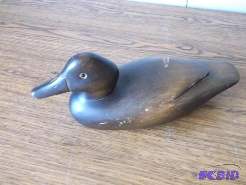 Wooden duck measures 12&quot L x 4...