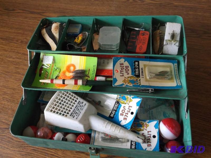 Vintage Liberty tackle box loaded w...