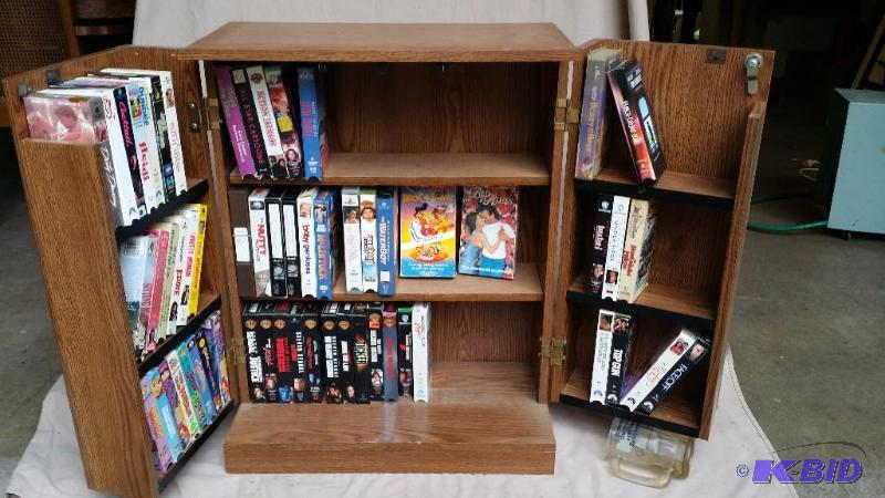 Video Cabinet 50 VHS tapes