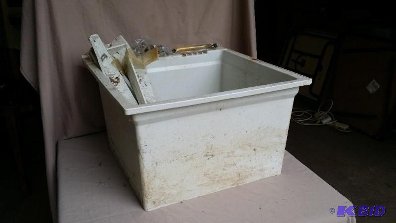 Laundry Tub with brass spout and kn...