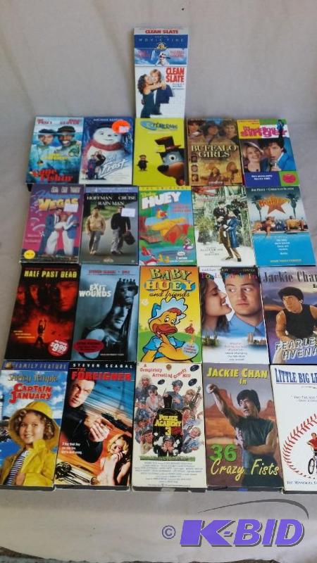 21 VHS tapes...