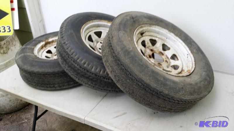 3 Trailer tires all are F78-14ST. T...