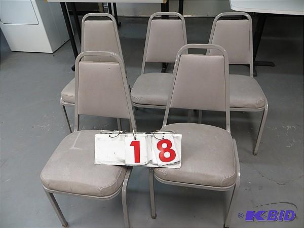 lot 18 image: Lot of 5 chairs....