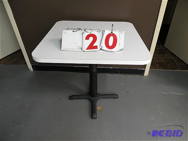 lot 20 image: Table 30" x 30" x 29"...