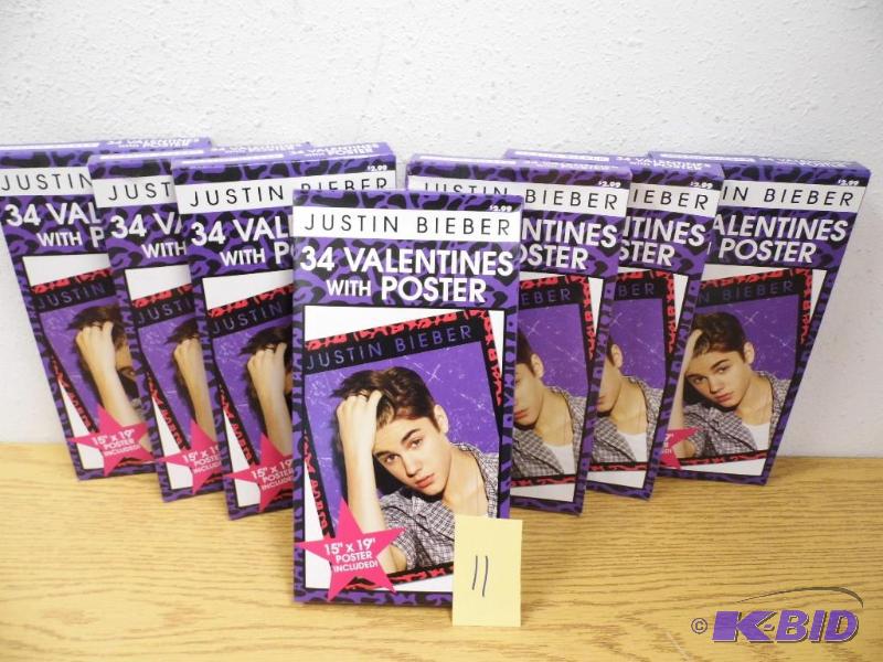 lot 11 image: 7 Boxes of Valentines wPoster
