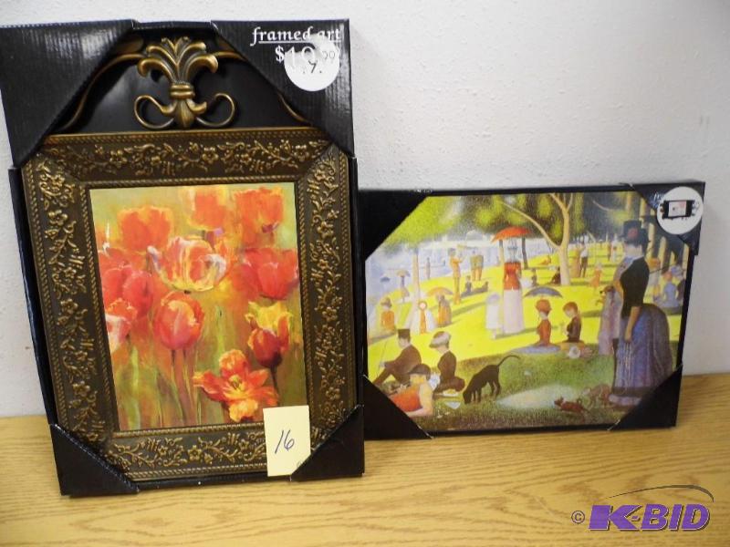 lot 16 image: Framed Art