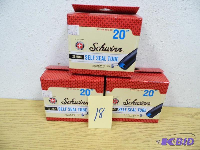 lot 18 image: 3 Schwinn Self Sealing Inner Tubes