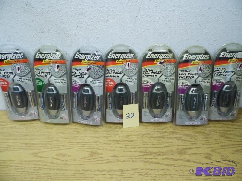 lot 22 image: Lot of 7 Energizer Energi To Go Cell Phone Chargers