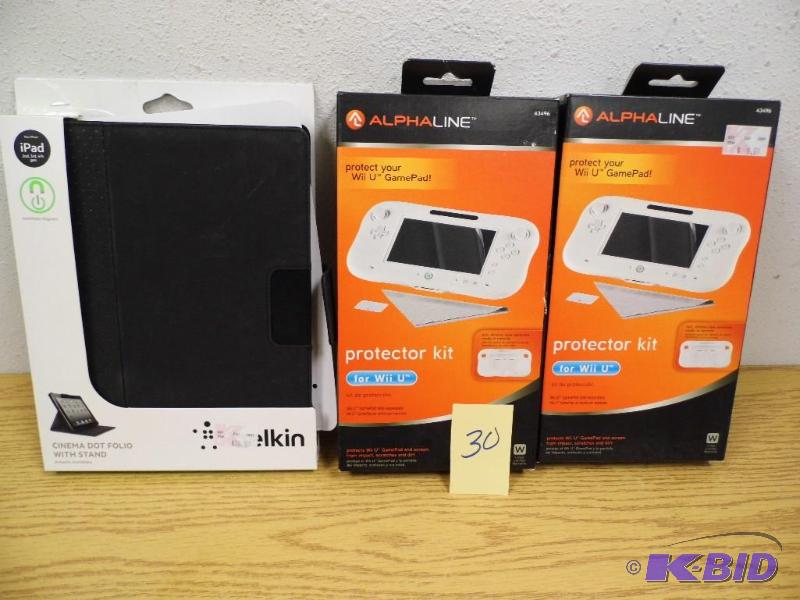 lot 30 image: 2 - Alpha Line Wii U Protector Kits 