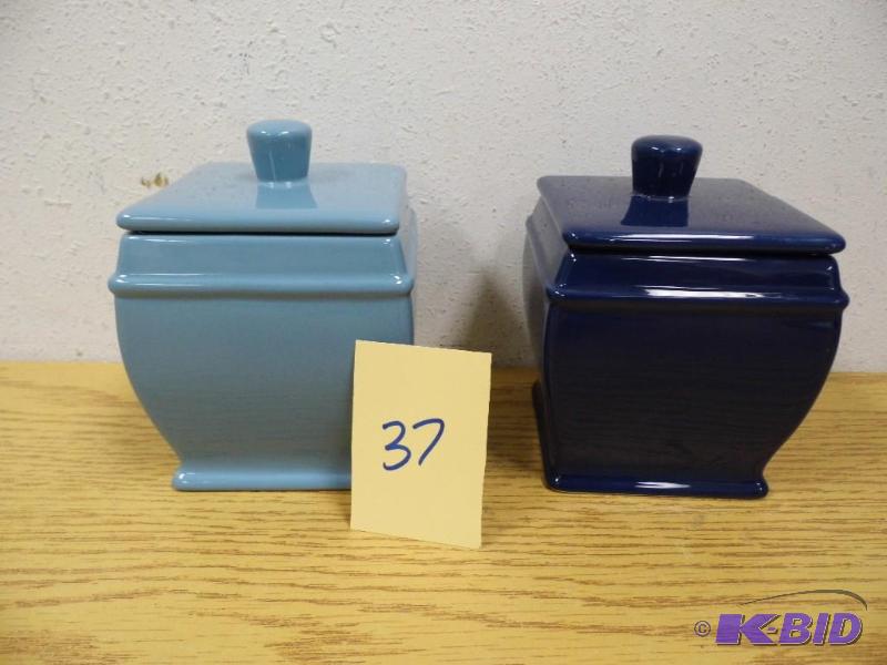 lot 37 image: 2 Covered Jars