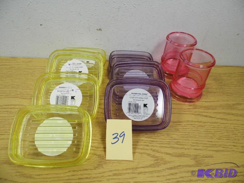lot 39 image: Soap Dishes and Cups