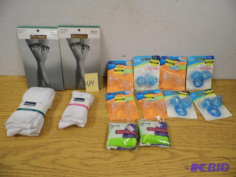 lot 44 image: Misc wBaby Bottle Nipples & Socks