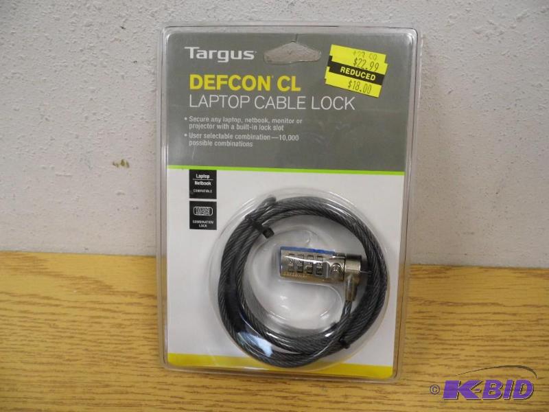lot 7 image: Targus Defcon CL Laptop Cable Lock