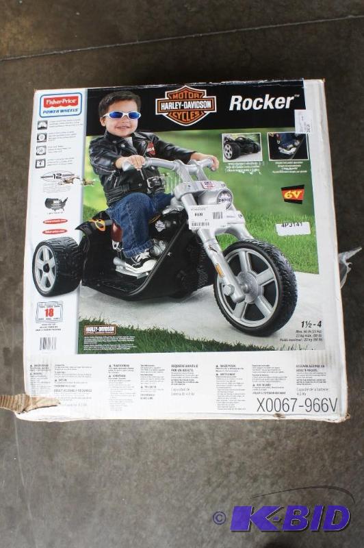 lot 14 image: Harley Davidson PowerWheels Rocker ...