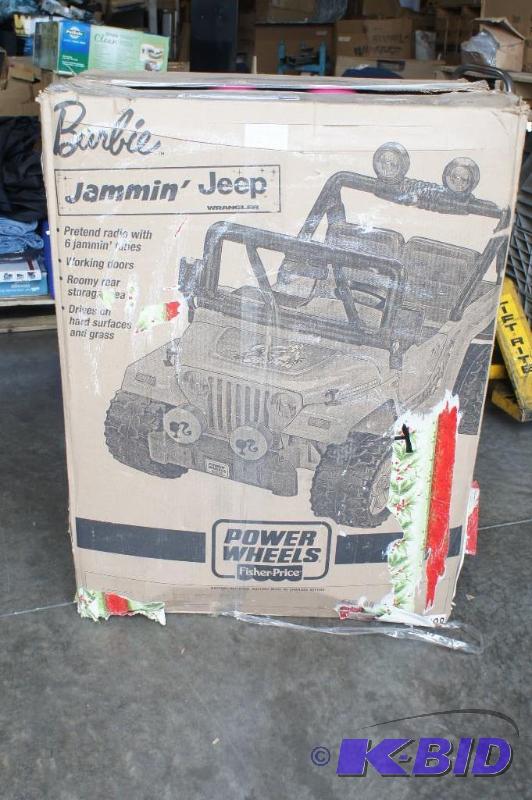 lot 15 image: Power Wheels Barbie Jammin Jeep  U...