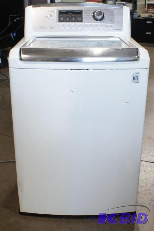 lot 6 image: New LG Washer Model # (WT5070CW) MS...