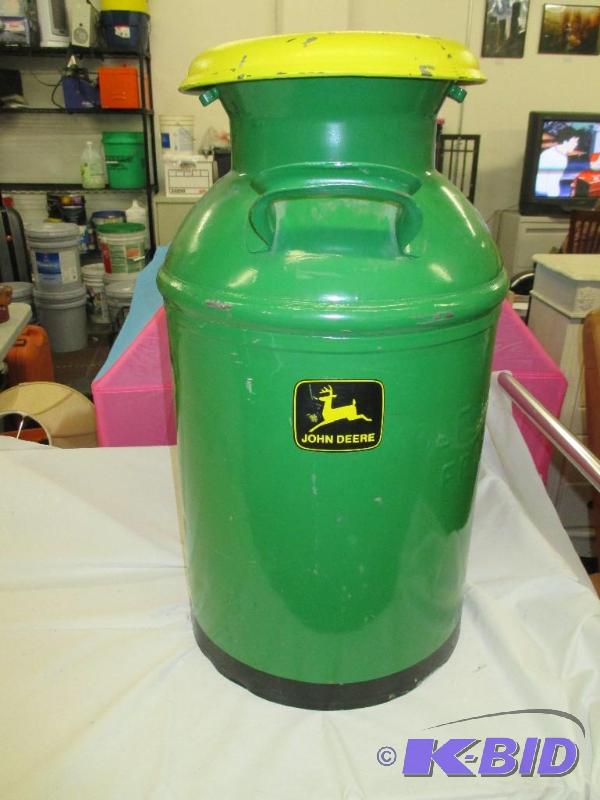 John Deer Milk Container