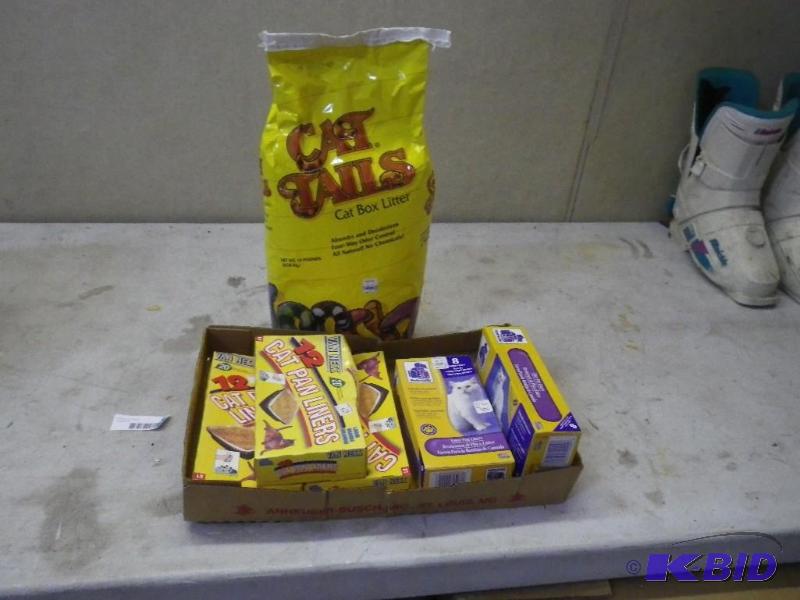 Kitty litter and pan liners...