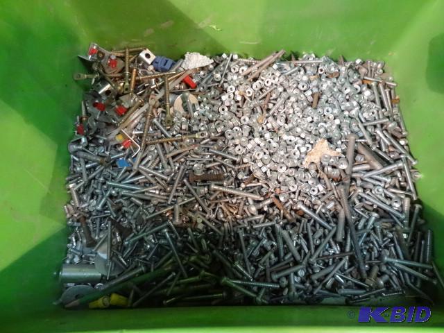 Bin with mach. screws and nuts...