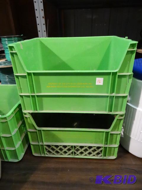 2 plastic bins...