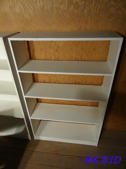 Wood shelf unit. 30 x 9 x 48...