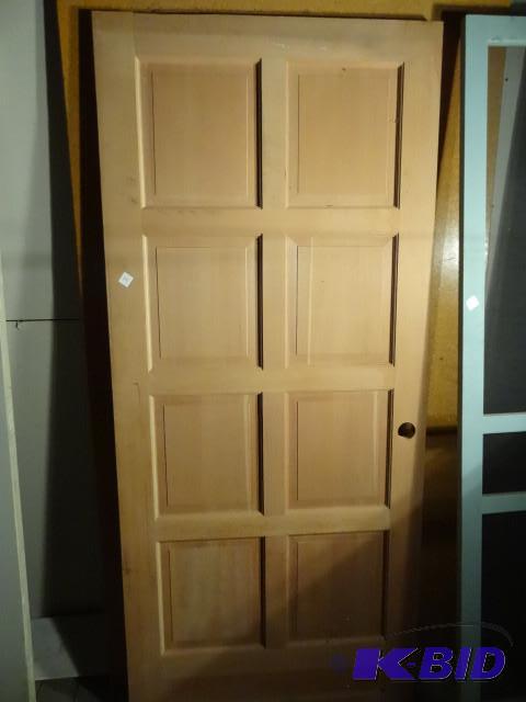 Wood 8 panel door. 36 x 80...
