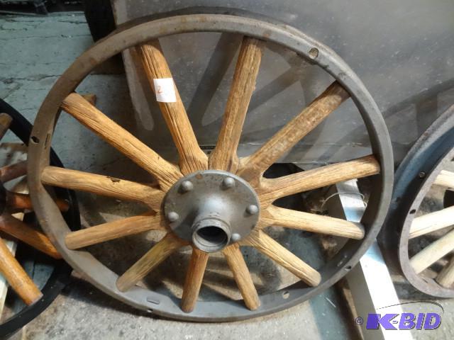 Model T wheel with wood spokes...