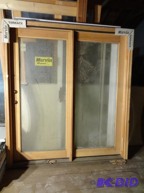 Marvin double hung patio door. Hind...