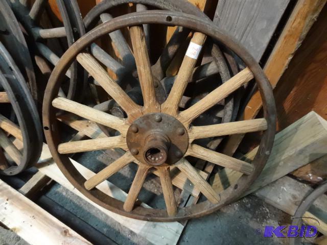 Model T wheel with wood spokes...