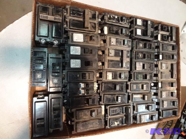 Box of misc circuit breakers. ITE...