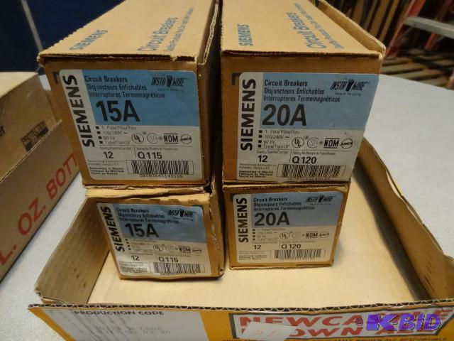 Qty 24 1-5 amp siemens, and 24 - 20...