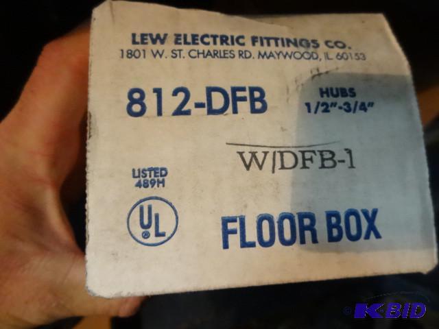 Qty 3 lew floor boxes. Hubs 12 - 3...