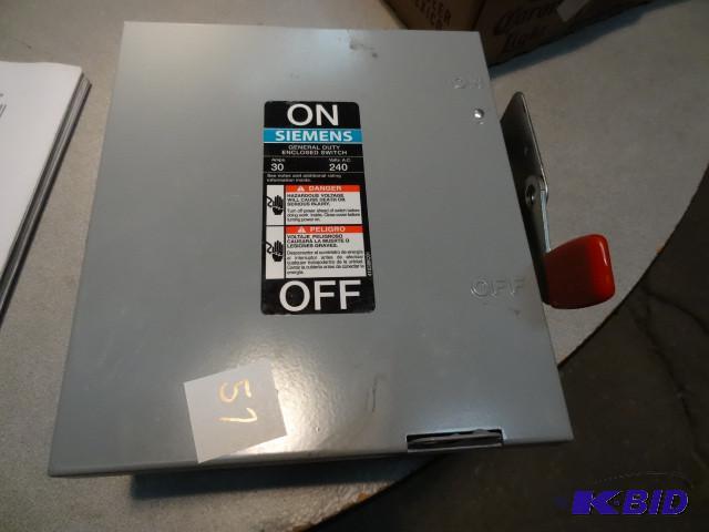 Siemens 30 amp 2 pole disconnect...