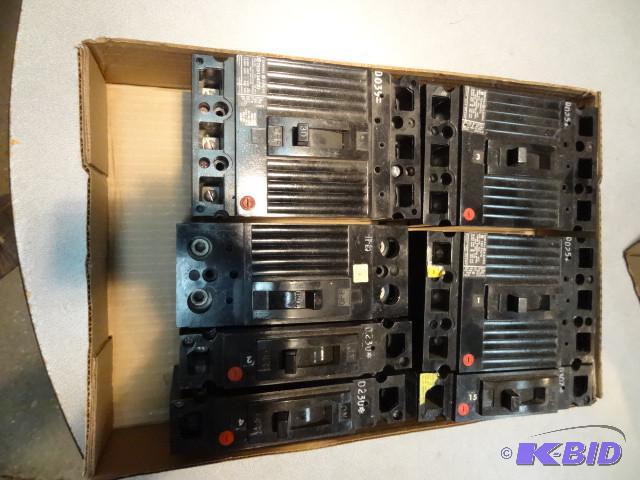 Box of molded case circuit breakers...