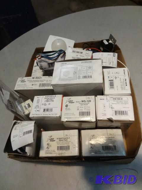 Box of misc dimmers and sensors...