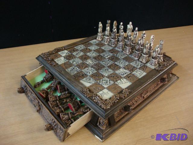 Ornate Chess Set, pieces are comple...
