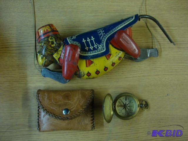 Lot of Antique Toy &amp Compass, Z...