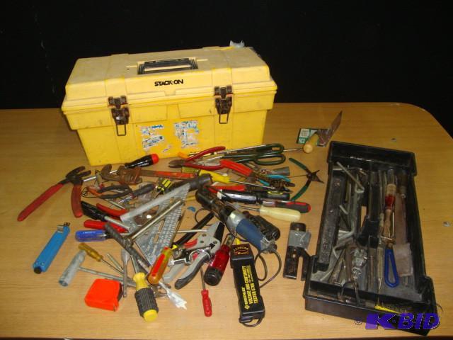 Yellow Stack On Toolbox, with tools...