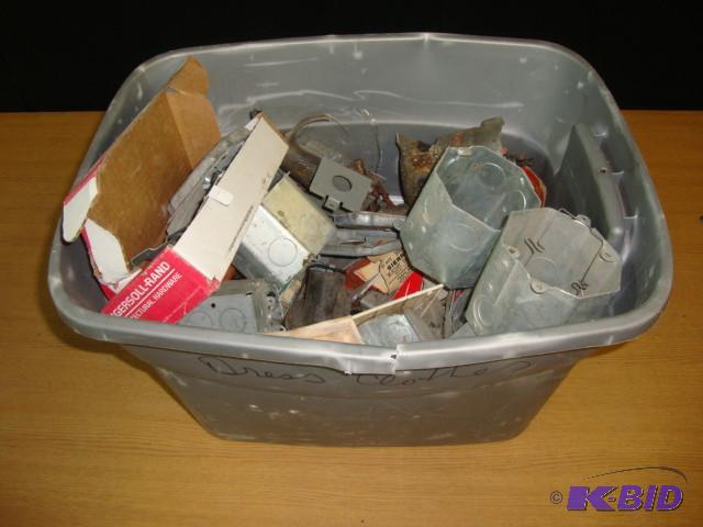 Gray Bin of Electrical Enclosures &...