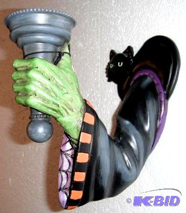 Cat and Frankenstein Arm Wall Sconc...